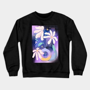 Space Flowers - Purple Crewneck Sweatshirt